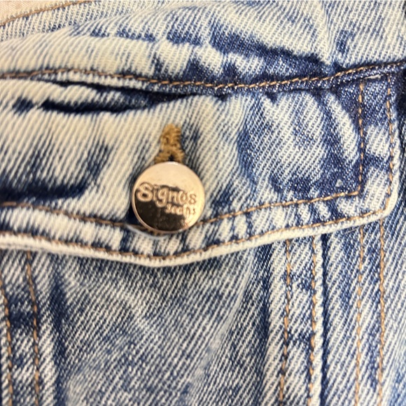 Signos Denim Bustier Top Sz S - Picture 7 of 8